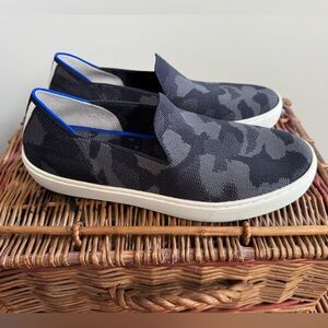 Rothy’s Size 8 Gray Camo Slip On Sneakers